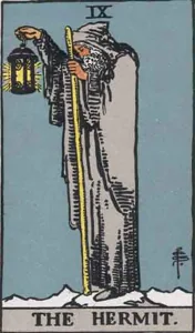 The Hermit, classic RWS illustration